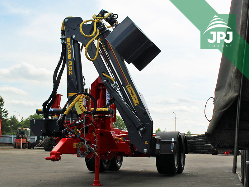 hydraulický jeřáb na traktorové nosiče kontejnerů Bigab